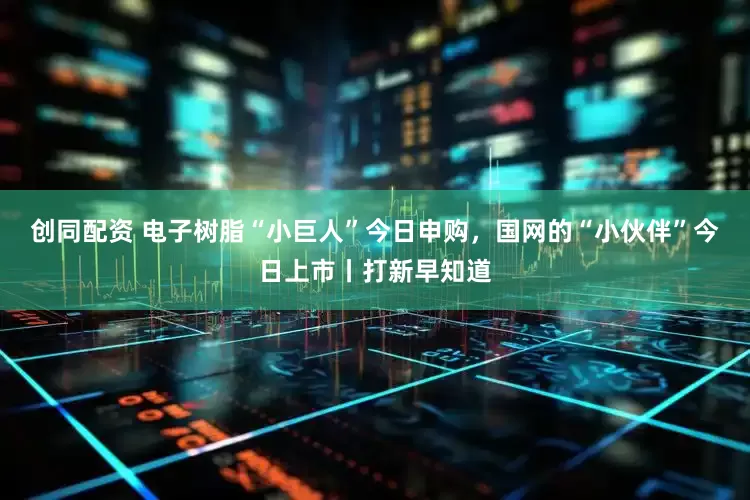 创同配资 电子树脂“小巨人”今日申购，国网的“小伙伴”今日上市丨打新早知道